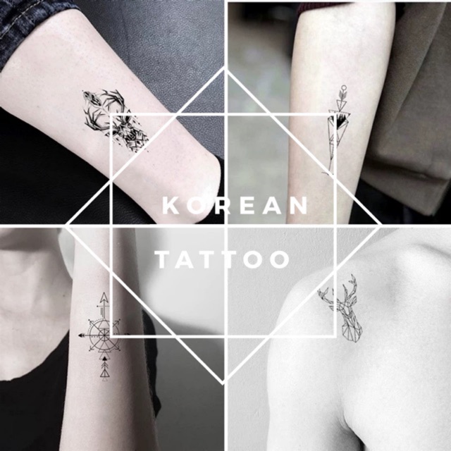 Temporary tattoo korean style cool cute waterproof unisex | Shopee  Philippines