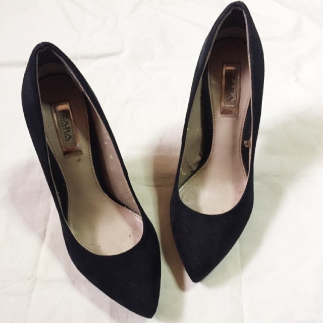 zara black heels