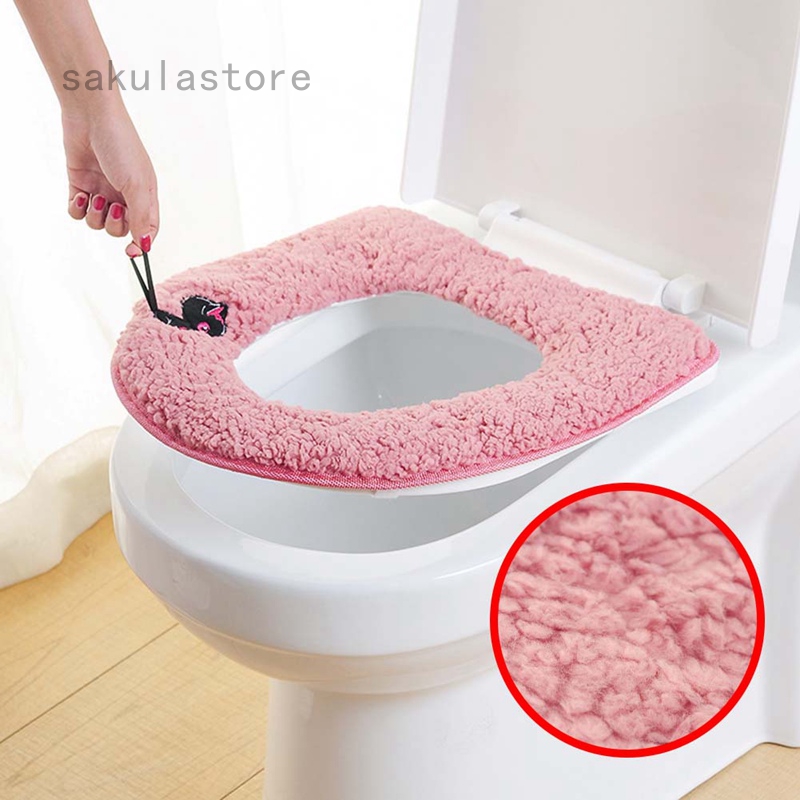Home Bathroom Washable Warm Soft Toilet Seat Lid Cover Plush Covers Ee Philippines - Soft Toilet Seat Lid Cover