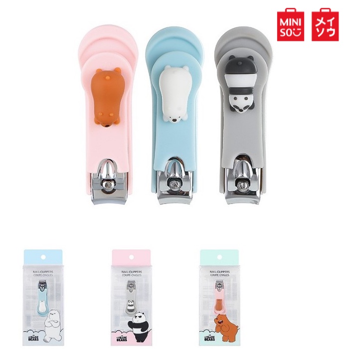 Miniso We Bare Bears Manicure Set Nail Clippers Manicure Kit Nail