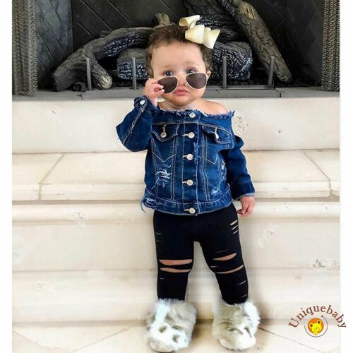 newborn girl denim jacket