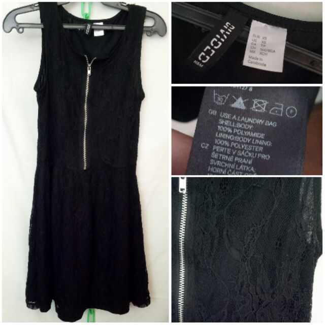 divided h&m black dress