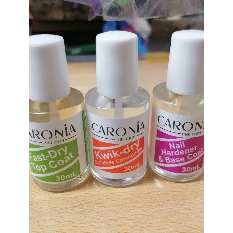caronia nail care kit fastdry*kwikdry*nail hardener 30ml and 15ml Shopee Philippines