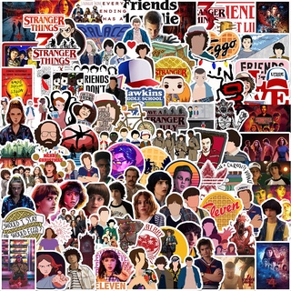 Cuessi 10/50/100pcs Stranger Things Season 4 Sticker for Aquaflask Sticker Pack Waterproof Stranger Things Computer Sticker Stranger Things Waterproof Stickers Waterproof Sticker for Tumbler Stranger Things Guitar Toploader Luggage Sticker for Phone #3