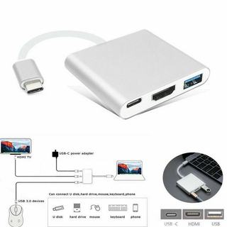 USB-C To HDMI 3 in1 Cable Converter/For Android Macbook Usb 3.1 Thunderbolt 3/Type C Switch To HDMI 4K Adapter Cable #3