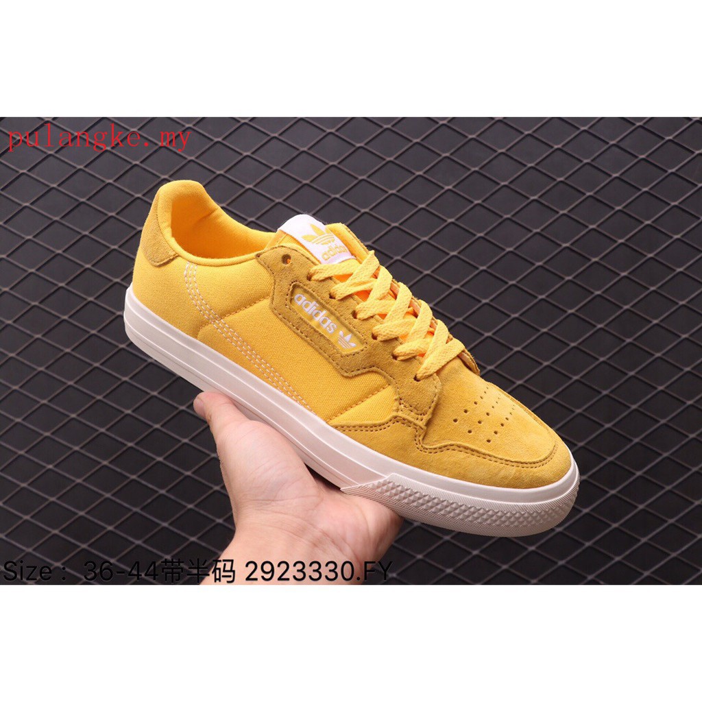 adidas continental vulc yellow