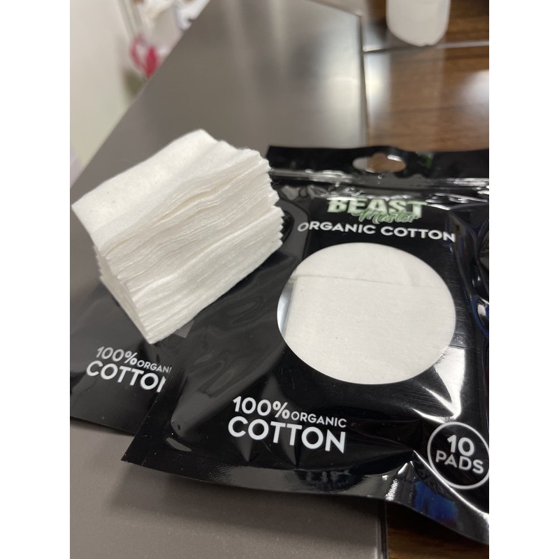 Legit BeastMaster 10pads Cotton Vaping Pads ORGANIC MUJI COTTON presyo ₱18