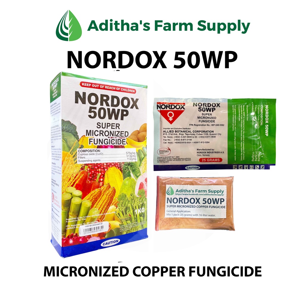 Nordox 50WP (Super Micronized Copper Fungicide) 25 grams Shopee