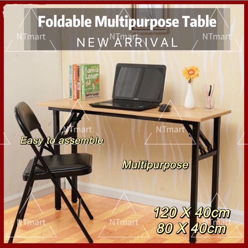 80x40/80x60cm Multipurpose Foldable Dining Computer Study Table Office