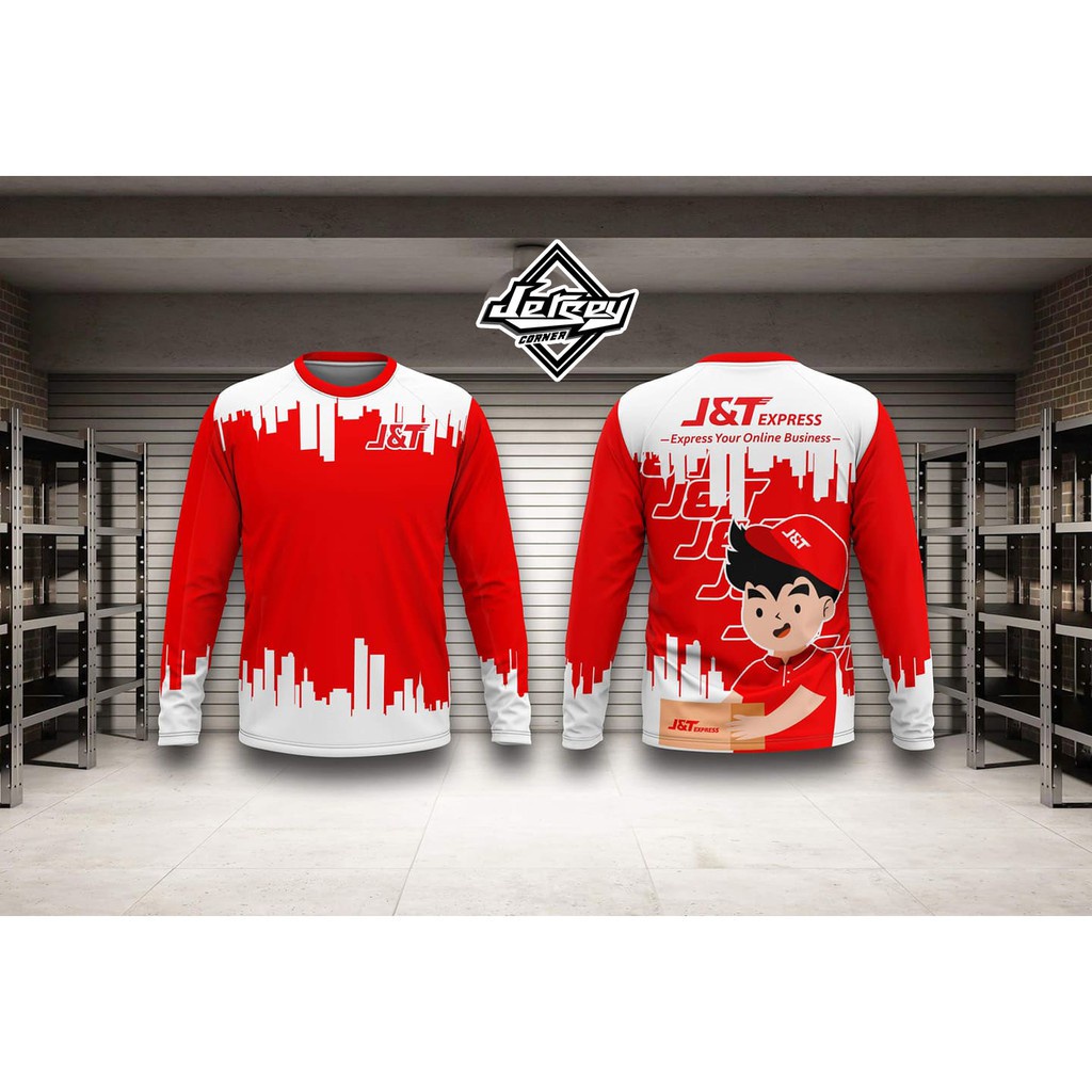 New2021 Jersey Corner J&T EXPRESS Motorcycle Riders Full Sublimation Long Sleeves