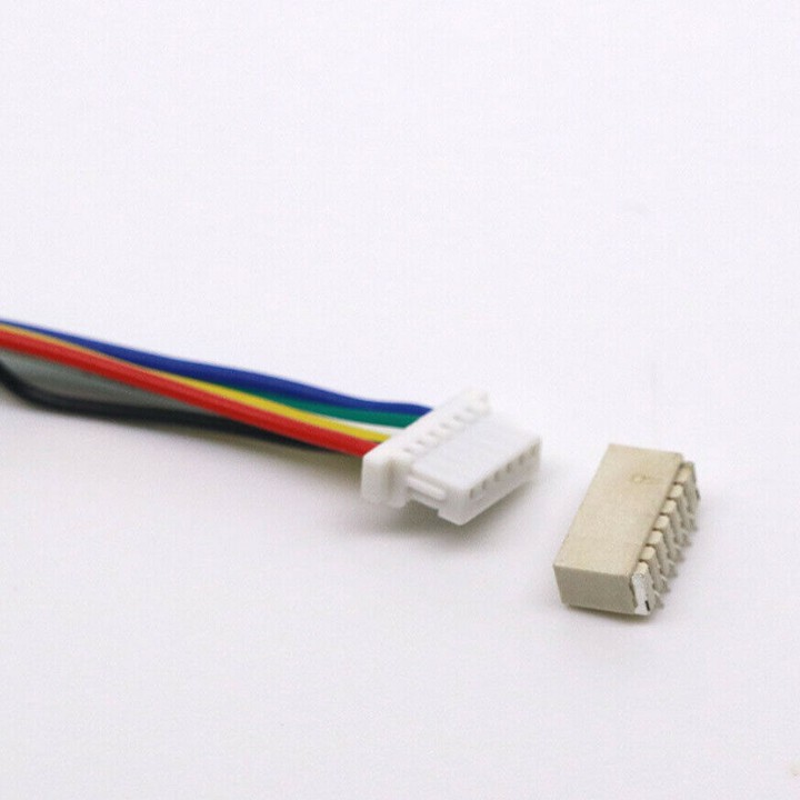 6 Pin JSTSH 1.0mm Male & Female Plug Connector with 100mm length Wire