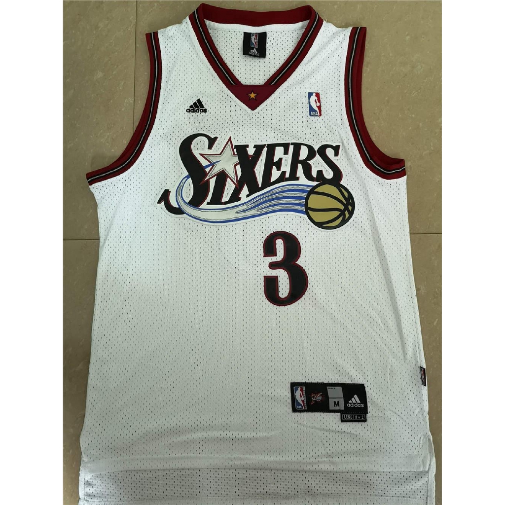 allen iverson white sixers jersey