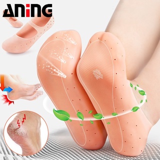 Silicone gel Solid Thin Gel Heel Socks Cracked Foot Skin Care Protector foot case