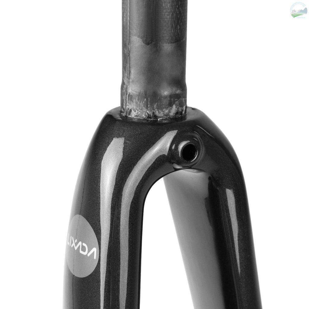 700C 1 1/8 Disc Brake 3K Carbon Fiber Road Bike Bicycle Fork  375g ± 