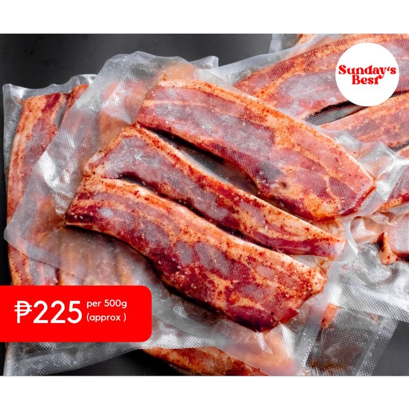 Vacuum Sealed Pork Samgyeopsal Samgyupsal (Marinated) Shopee Philippines