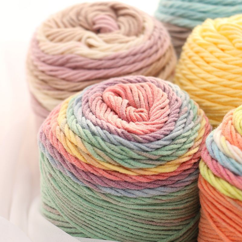 Crochet Rainbow Yarn/Gradient space dyed crochet yarn | Shopee Philippines