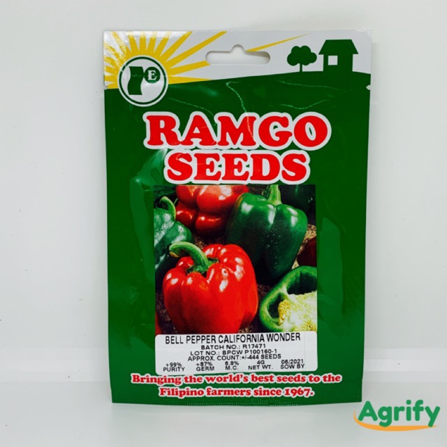 Bell Pepper Seeds Ramgo 500 Seeds Shopee Philippines