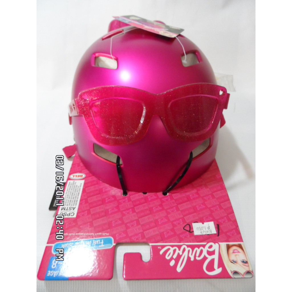 barbie bicycle helmet