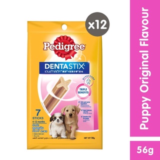 PEDIGREE DentaStix for Puppy – Dental Treats for Puppy (12-Pack), 56g Puppy Treats for Healthy Gums