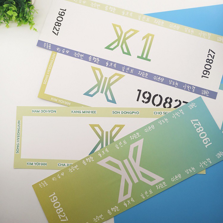 Kpop Produce 101 X One Banner 4 Style X1 Double Sided Printing