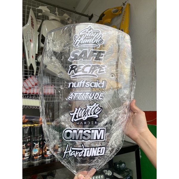 Nmax V1 V2 visor/windshield BM thailand with premium thai stickers