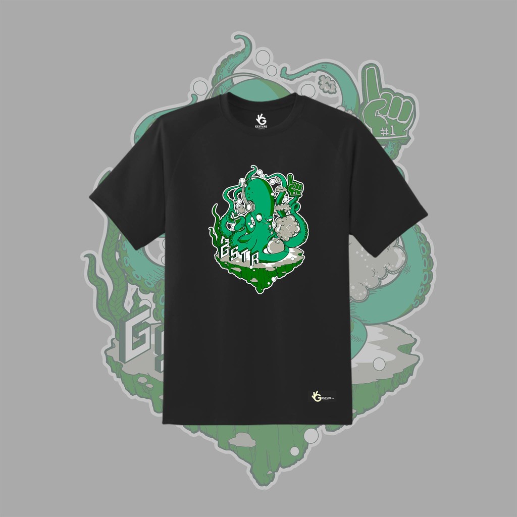 Gesture Clothing Co. BAD OCTO ( Black Shirt ) Original Design Shirt ...