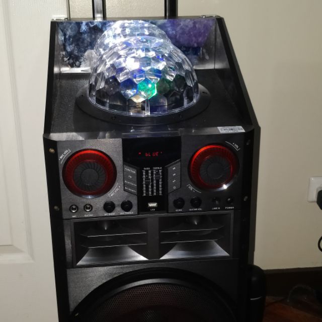 bluetooth rechargeable dj pa speaker