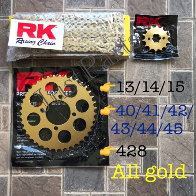 RK SPROCKET SET R150 OLDBREED AND NEWBREED Shopee Philippines