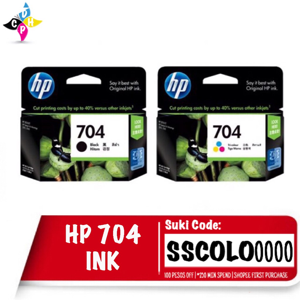 HP 704 Original Ink Cartridge ( Black / TriColor ) Shopee Philippines