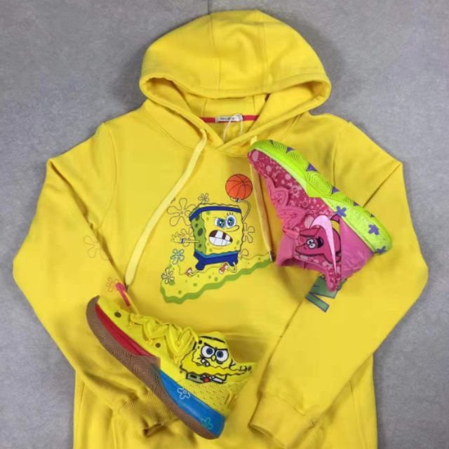 kyrie spongebob hoodie yellow