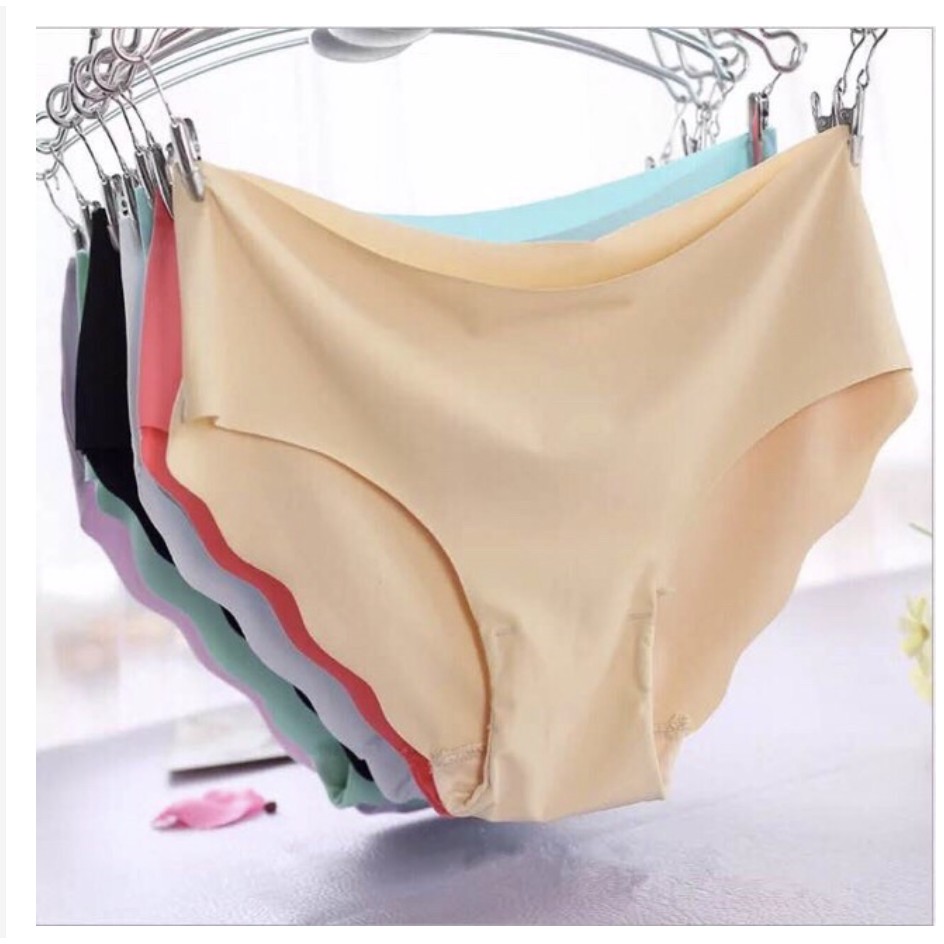 COD Underwear Seamless Ice Silk Women Briefs Girls Panties panty ...