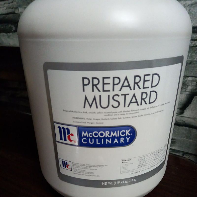 PREPARED MUSTARD 3.4K McCormick Shopee Philippines