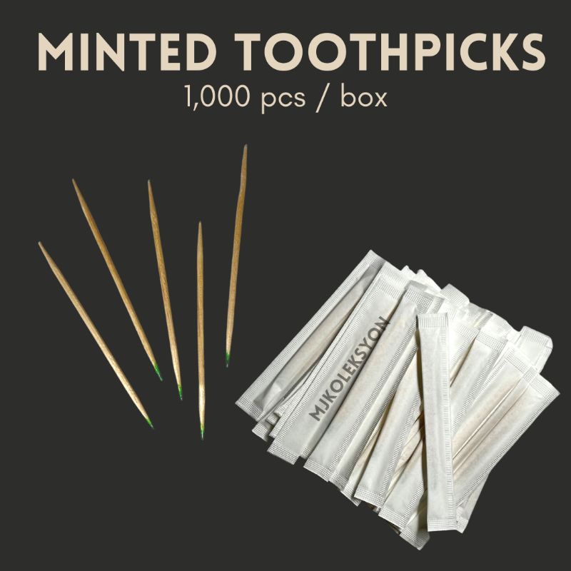 Toothpick with Mint Individually Wrapped 1000pcs and 200pcs Shopee