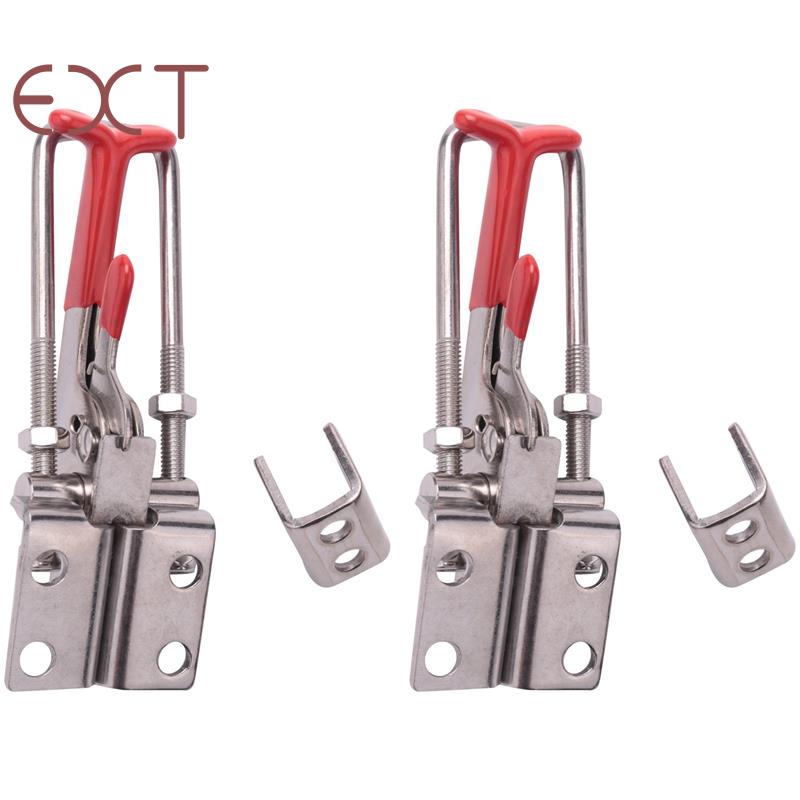 2-Pack 2000Lbs Capacity Heavy Duty Adjustable Latch U Bolt Self-Lock
