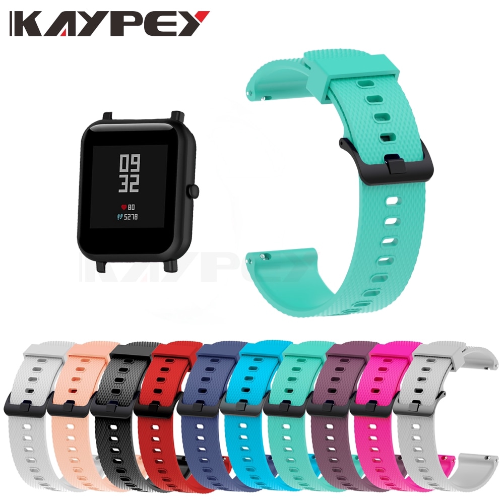 Silicone Wrist Strap For Xiaomi Huami Amazfit Bip Bit Pace Lite Youth Smart Watch mm Watch Band Shopee Philippines