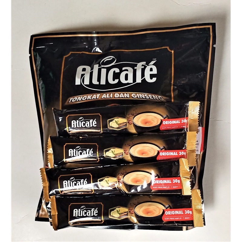 (SACHET) Alicafe Tongkat & Ali Ginseng 5 in 1 Coffee Shopee Philippines