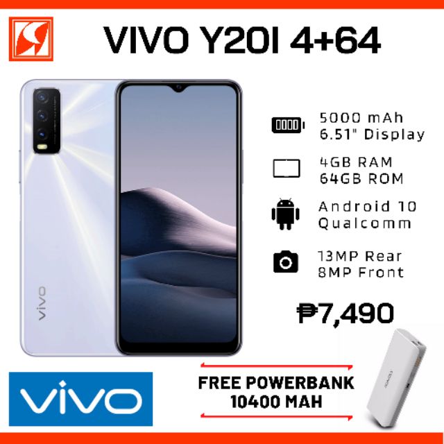 Vivo Y20i 4gb Ram 64gb Rom Original And Sealed Shopee Philippines