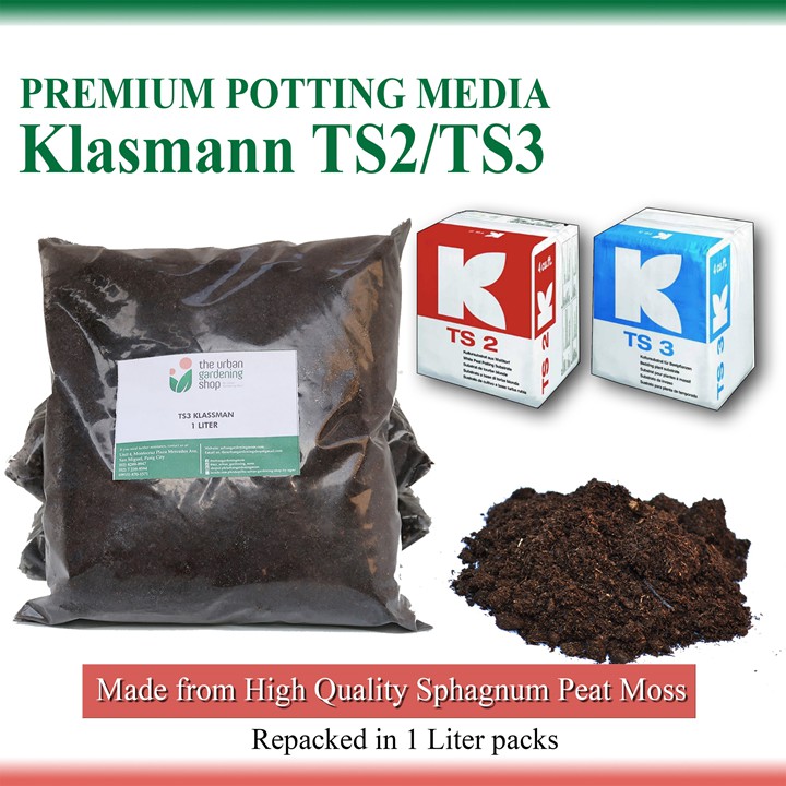 Sphagnum Peat Moss KLASMANN TS3 and TS2 (1-liter per pack ...