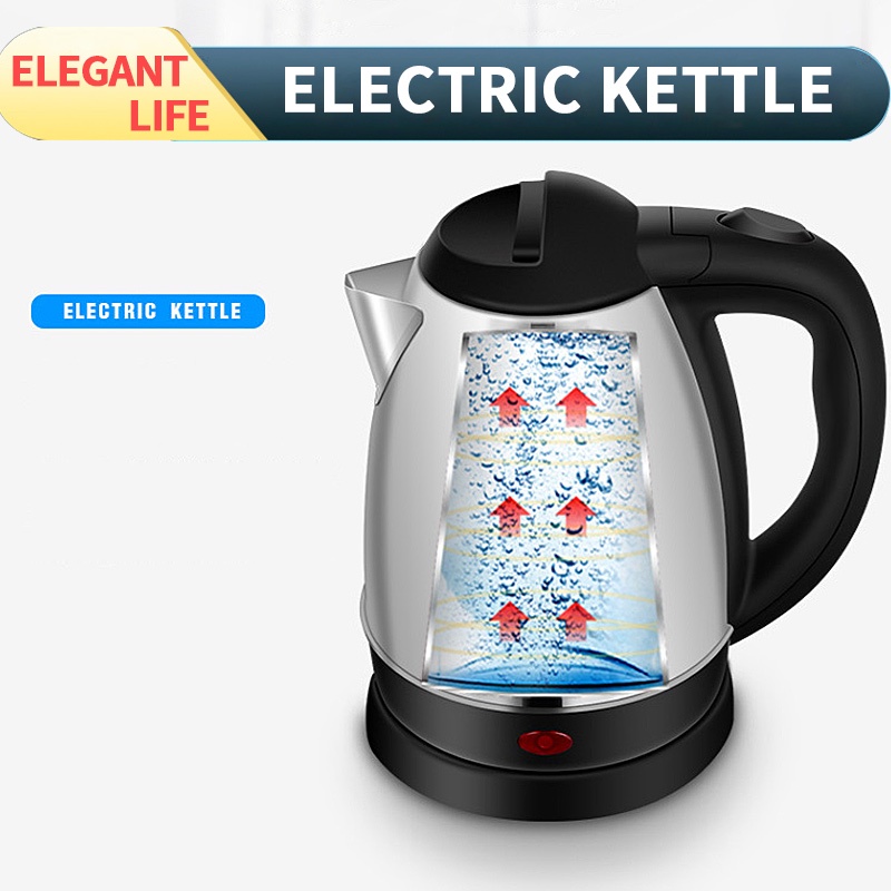 1.8L Electric Kettle Stainless Steel 1500W Fast Hot Boiling Water