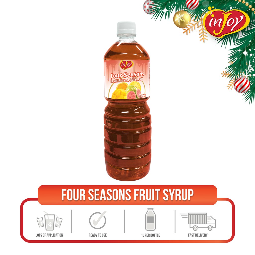 inJoy Four Seasons Fruit Flavored Syrup 1L Shopee Philippines