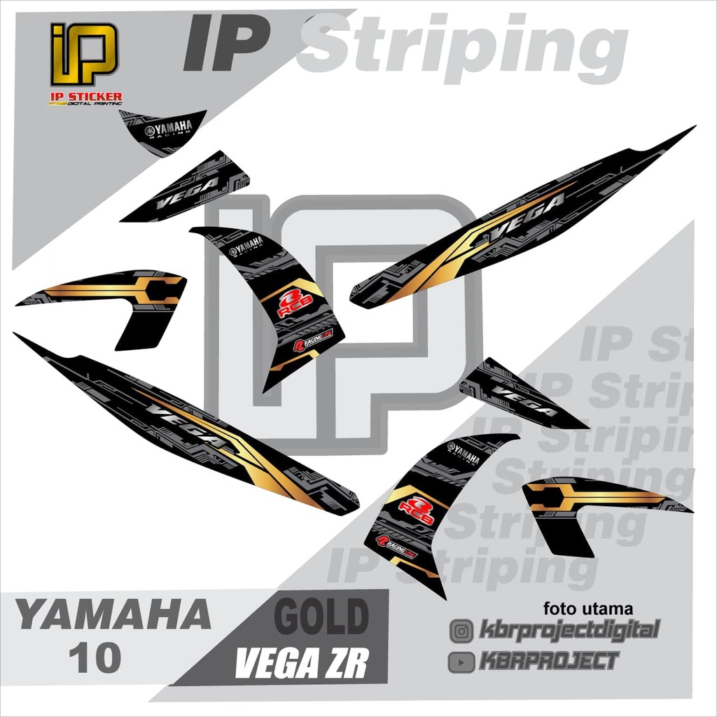 Vega Zr Motorcycle Stickers Variation Striping List Yamaha Vega Zr 10 Racing Motorcycle Shopee Philippines