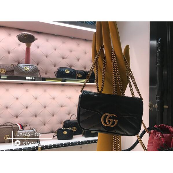 gucci gg marmont mini chain bag