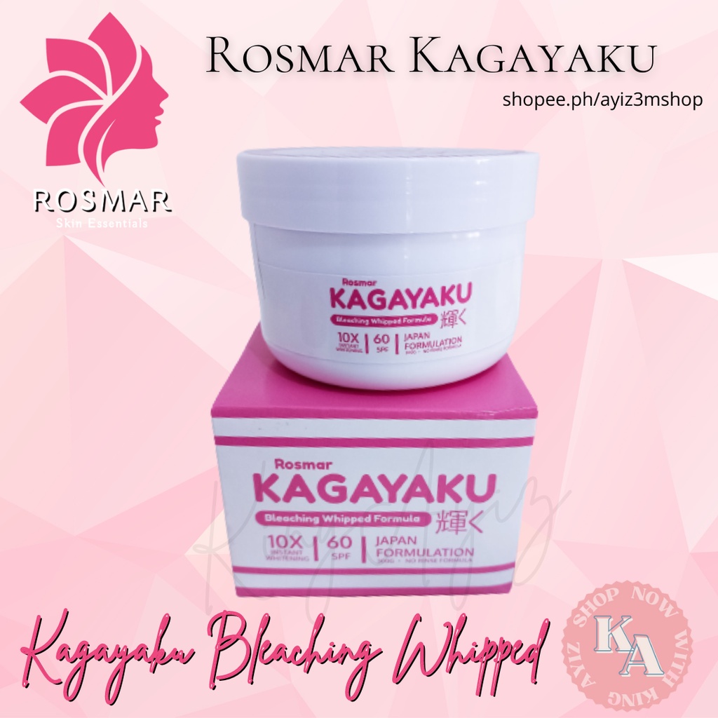 Rosmar Kagayaku Bleaching Whipped Formula 300g Shopee Philippines