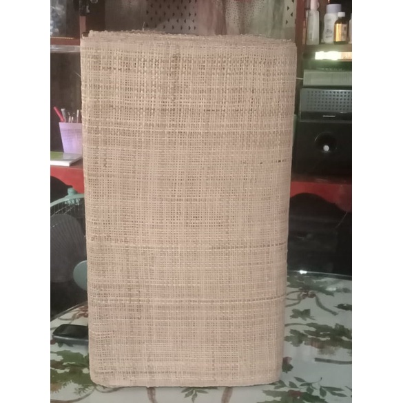 [[READY STOCK]]Natural Abaca Burlap Sheet 18.5" x 5 Yards Handmade