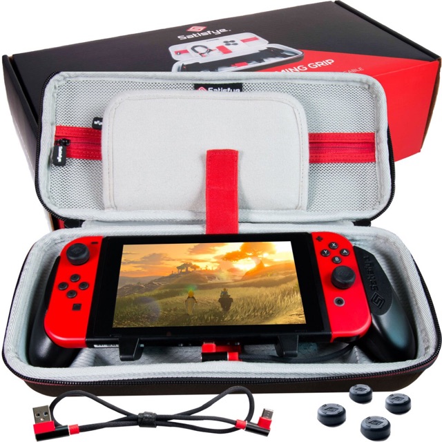 satisfye nintendo switch pro grip elite bundle