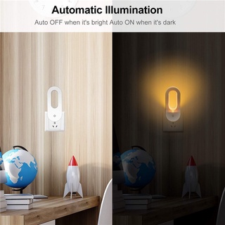 2021 Night Light Warm White LED Night Lights Dusk to Dawn Sensor for Bedroom Bathroom Kitchen Corridor Stairs #5