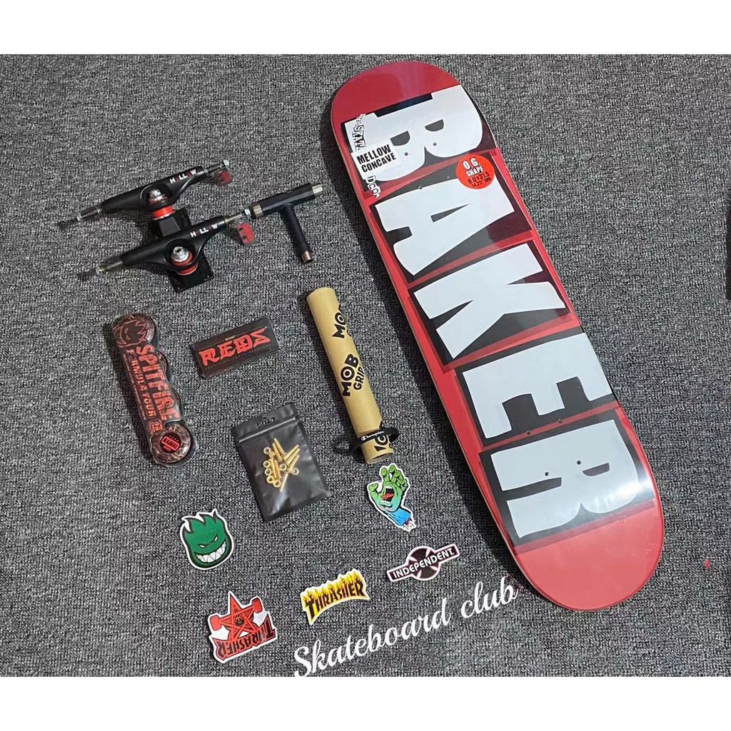Skateboarding  Longboarding Spitfire Bones Skateboard Independent Baker  Skateboards-Complete