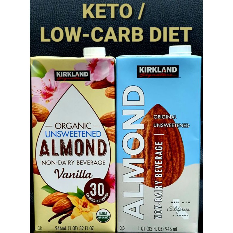 Kirkland Organic Unsweetened Almond Milk [KETOAPPROVED] Shopee