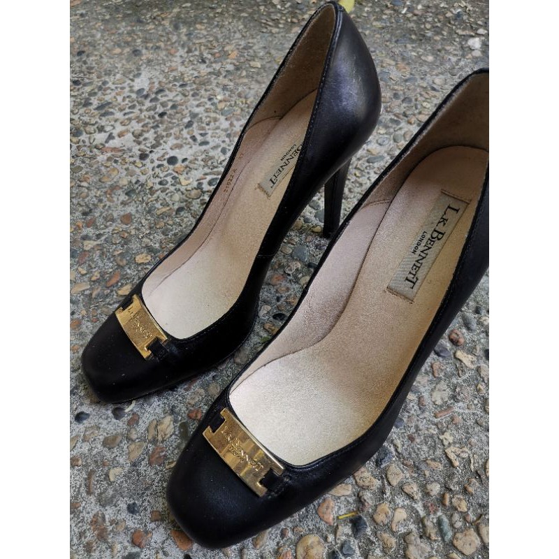 AUTHENTIC L. K. black shoes with heels Shopee