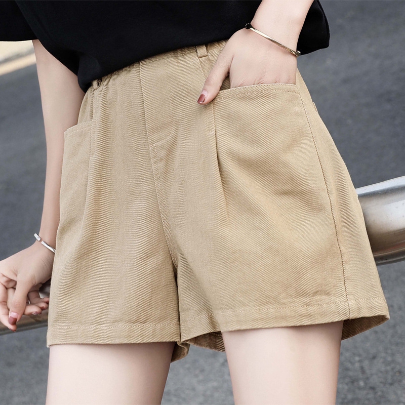 khaki shorts high waisted